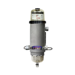Industrial Pro filtration system image featuring a robust, industrial-grade filter unit with a clear housing and durable metal components.