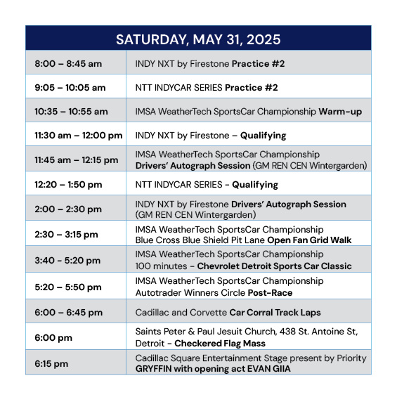 Saturdays Events