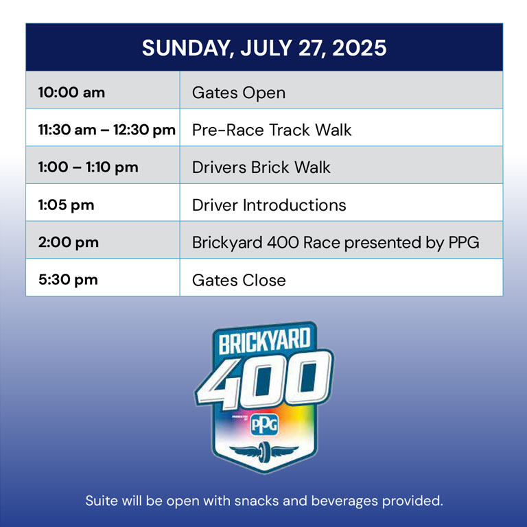 Sunday Event Schedule