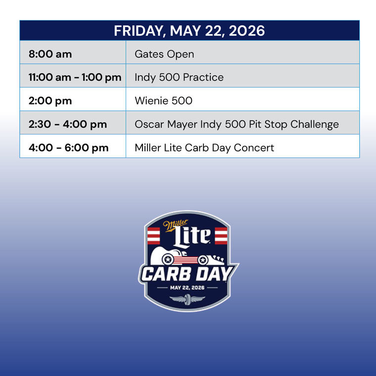 Friday Schedule