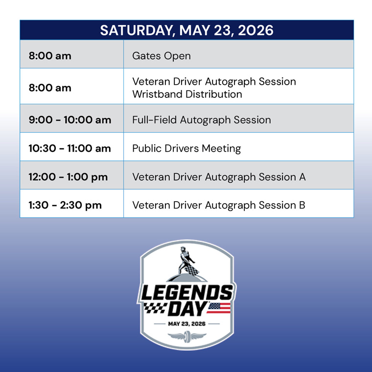 Saturday Schedule