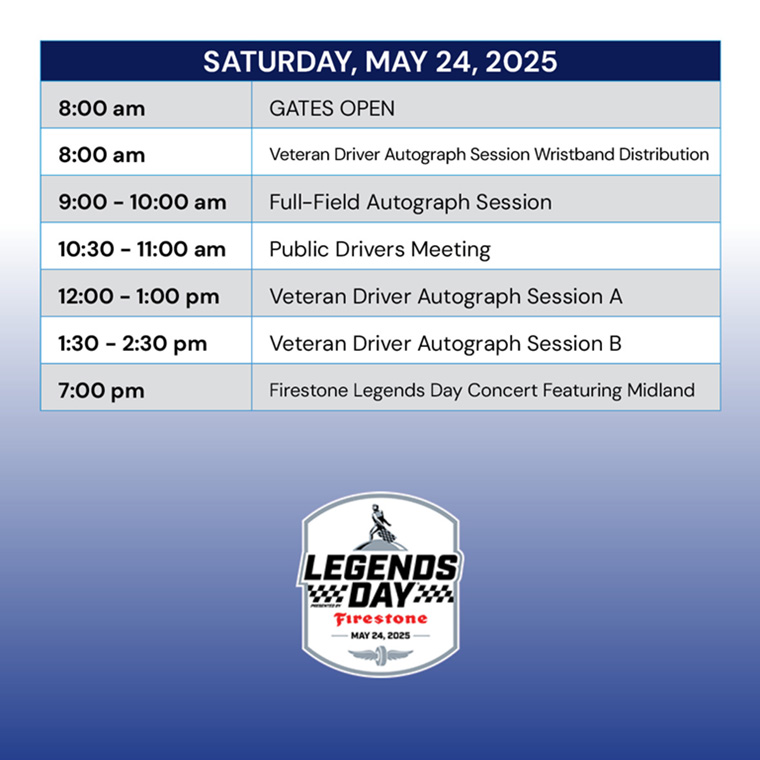 Saturday Schedule