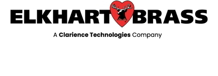 Elkhart Brass black and red logo