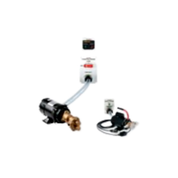 Power-Fil refill system components including pump, control panel, tubing, and wiring harness.