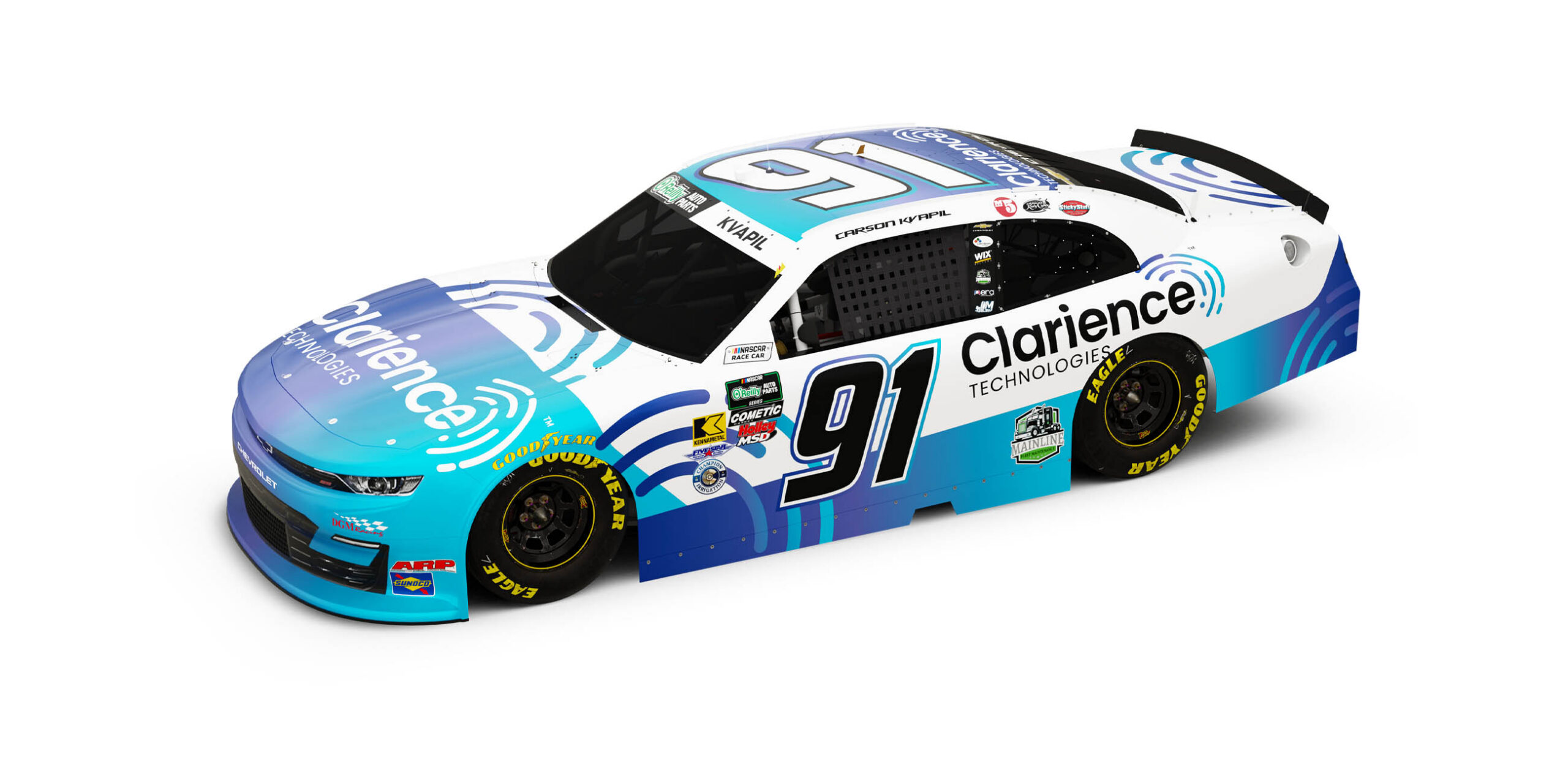 Carson Kvapil's #91 car