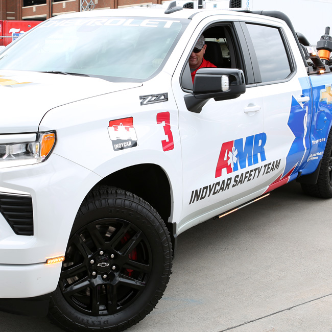 Code 3 Emergency lights on truck