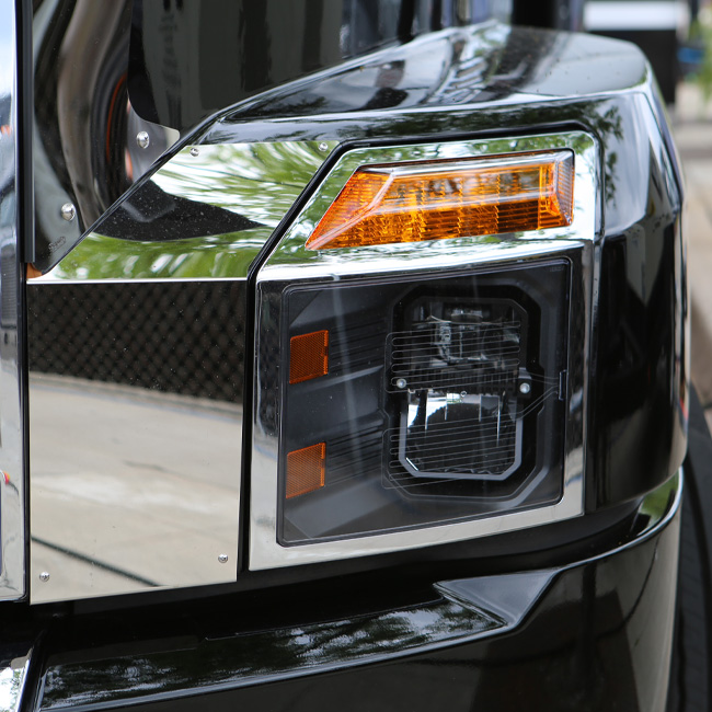 MACK headlamp detail